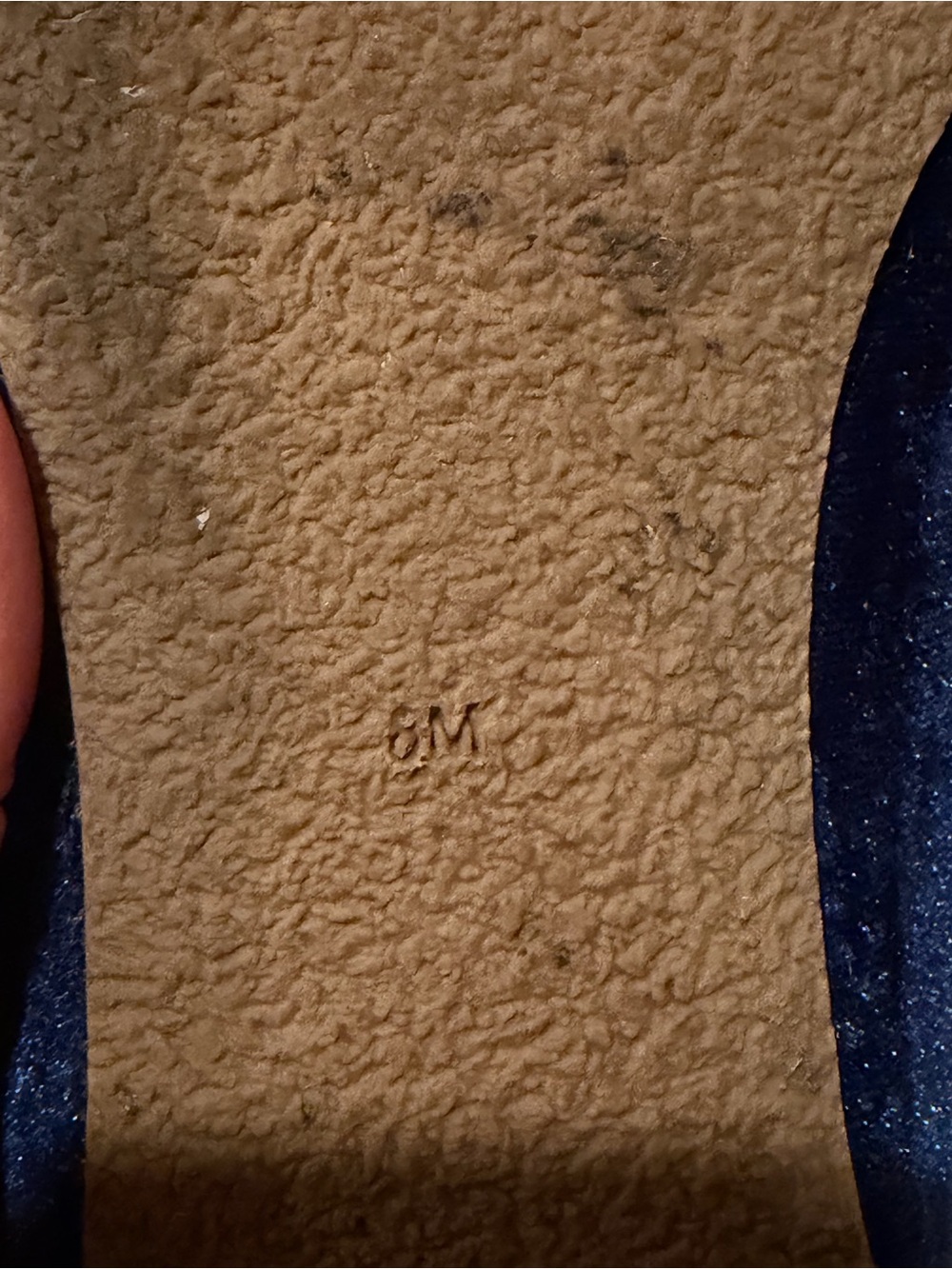 Jack Rogers Navy Velvet Pointed Toe Bow Flats - Picture 4 of 4